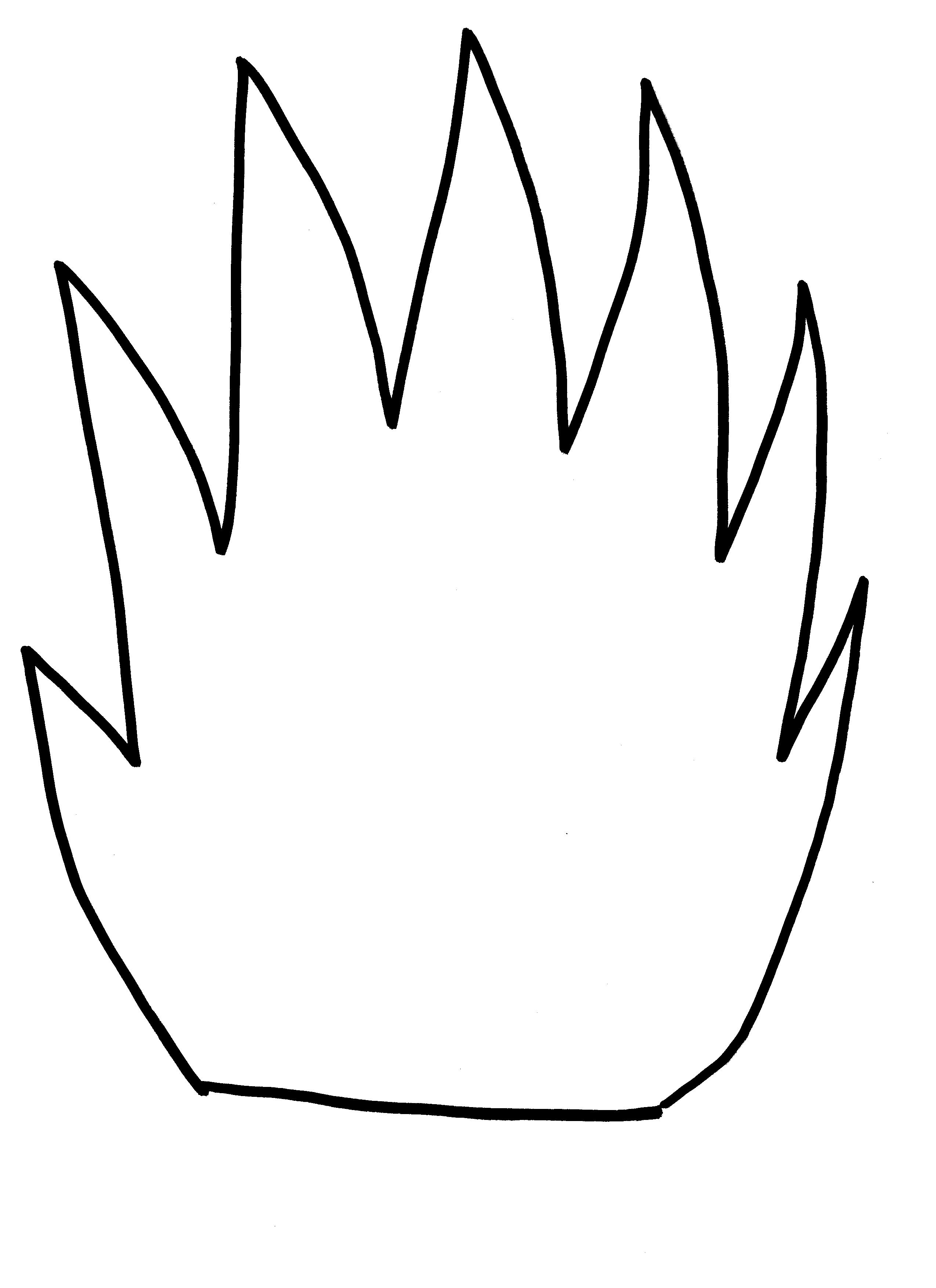 Flames clipart outline