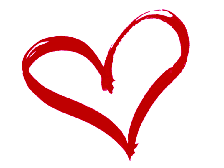 Heart outline vector clipart