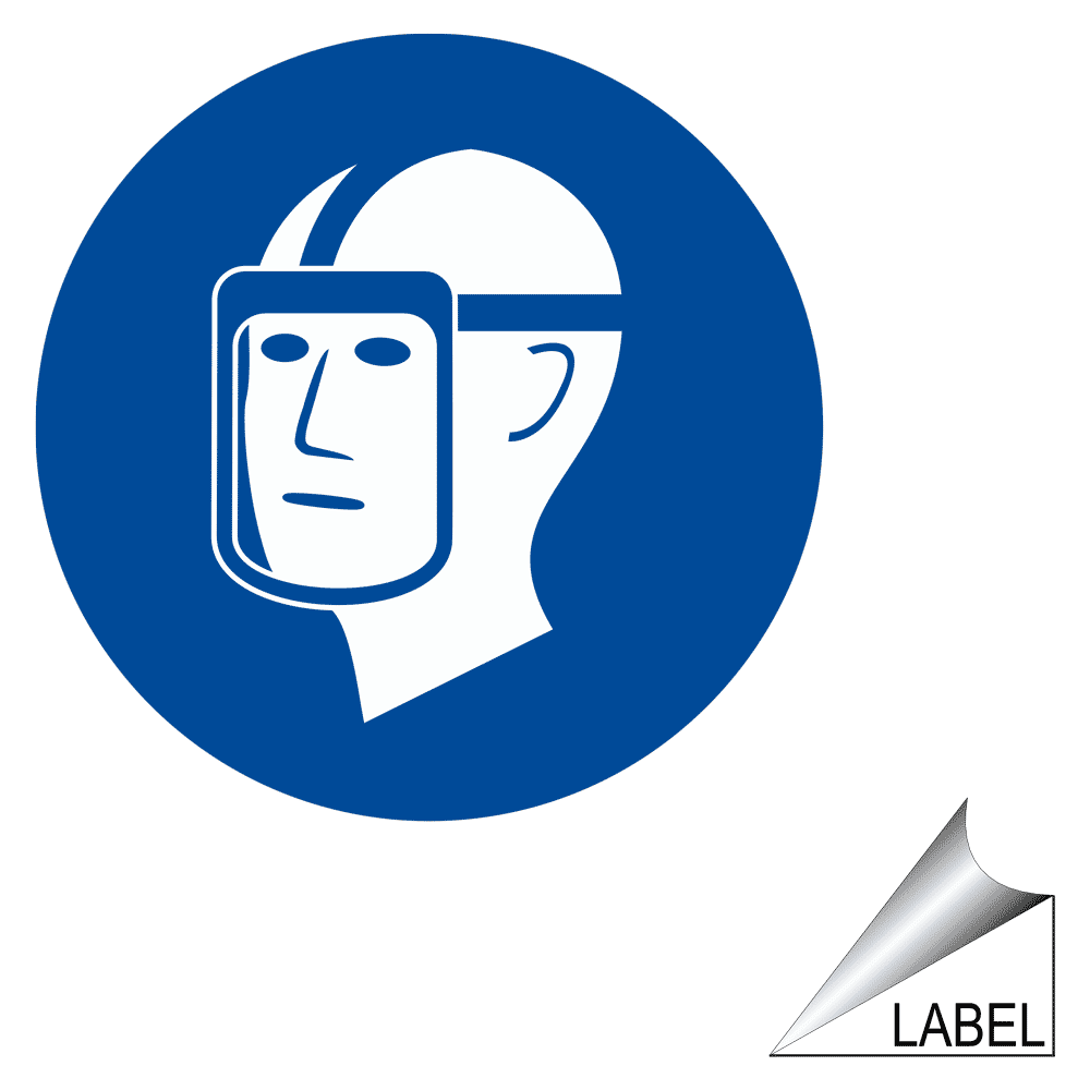 Eye Hazard Symbol Label LABEL-SYM-211-b PPE - Eye