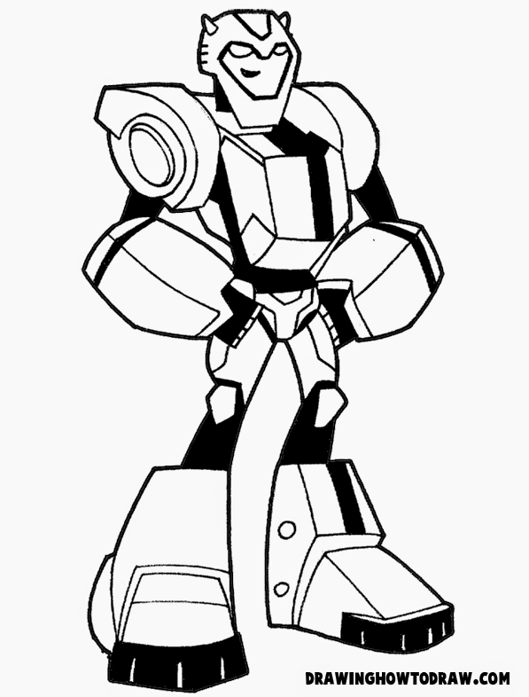 Free Coloring Pages Of Transformers Bumble Bee Sketch Coloring Page