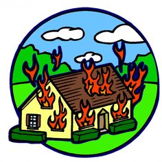 Home on fire http://www.westsidewholesale.com/fire-safety | Fire ...