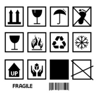 Packaging Symbols Negative and Positive stock photos - FreeImages.com