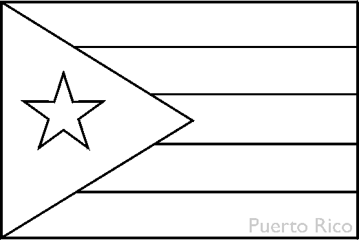 Outline of Puerto Rico - JungleKey.com Image
