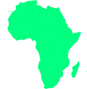 Free map of africa clipart