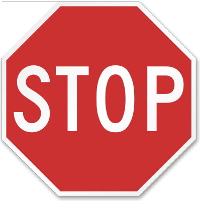 STOP Signs in Various Sizes