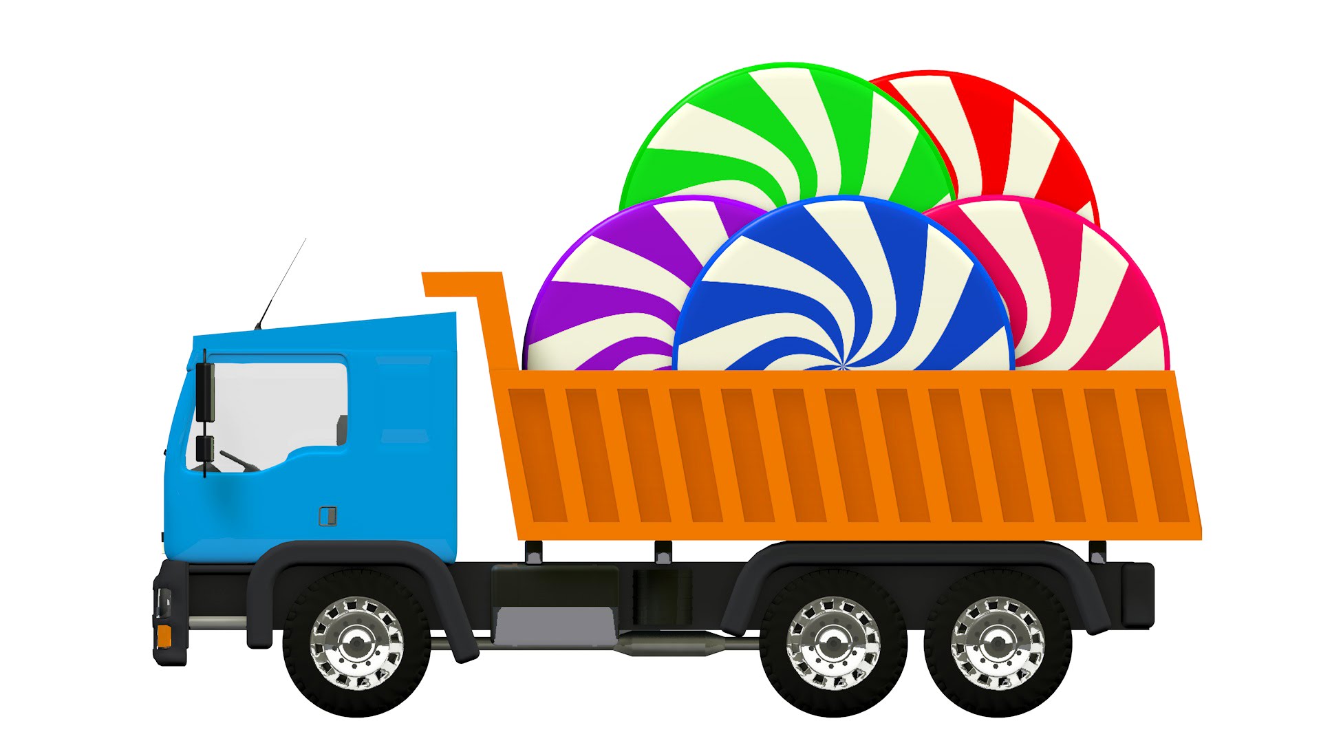 Learn Colors with 3D Candy Truck For Kids Toddlers Babies - YouTube