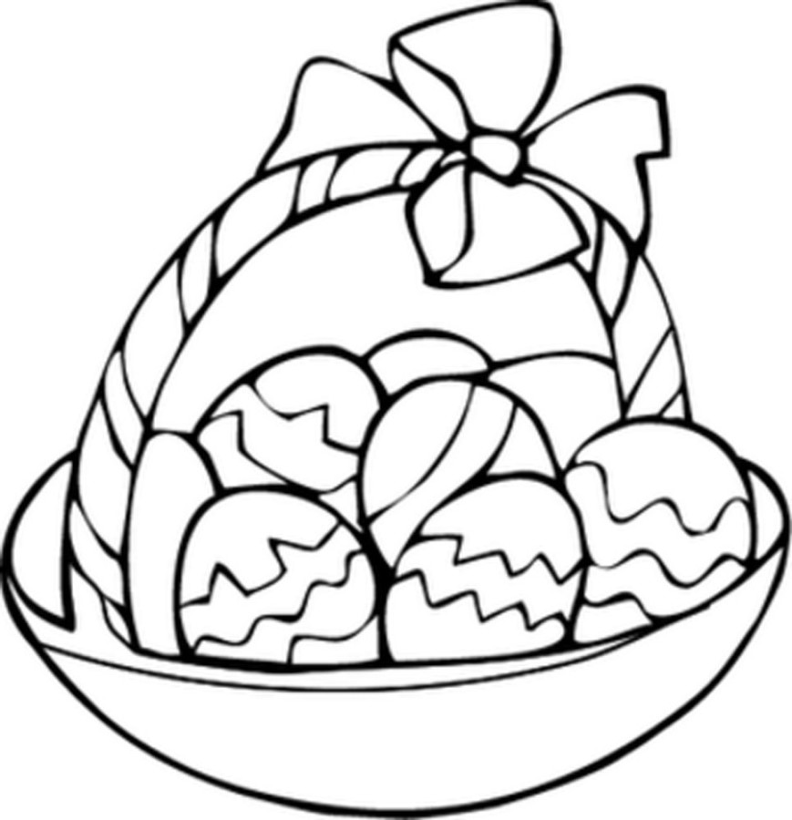 Easter Egg Basket Coloring Pages – Art Valla