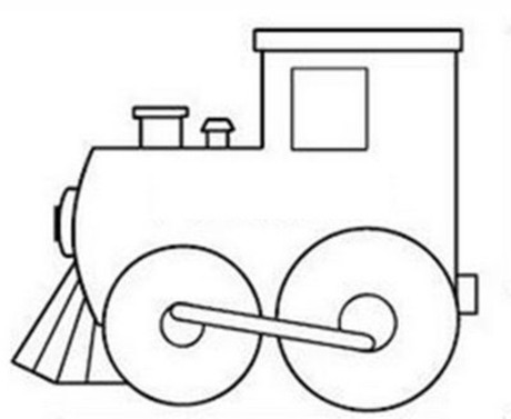 Train Coloring Sheet - CartoonRocks.com