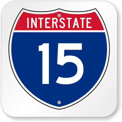 Interstate 15 Sign - United States Highway Signs, SKU: K ...