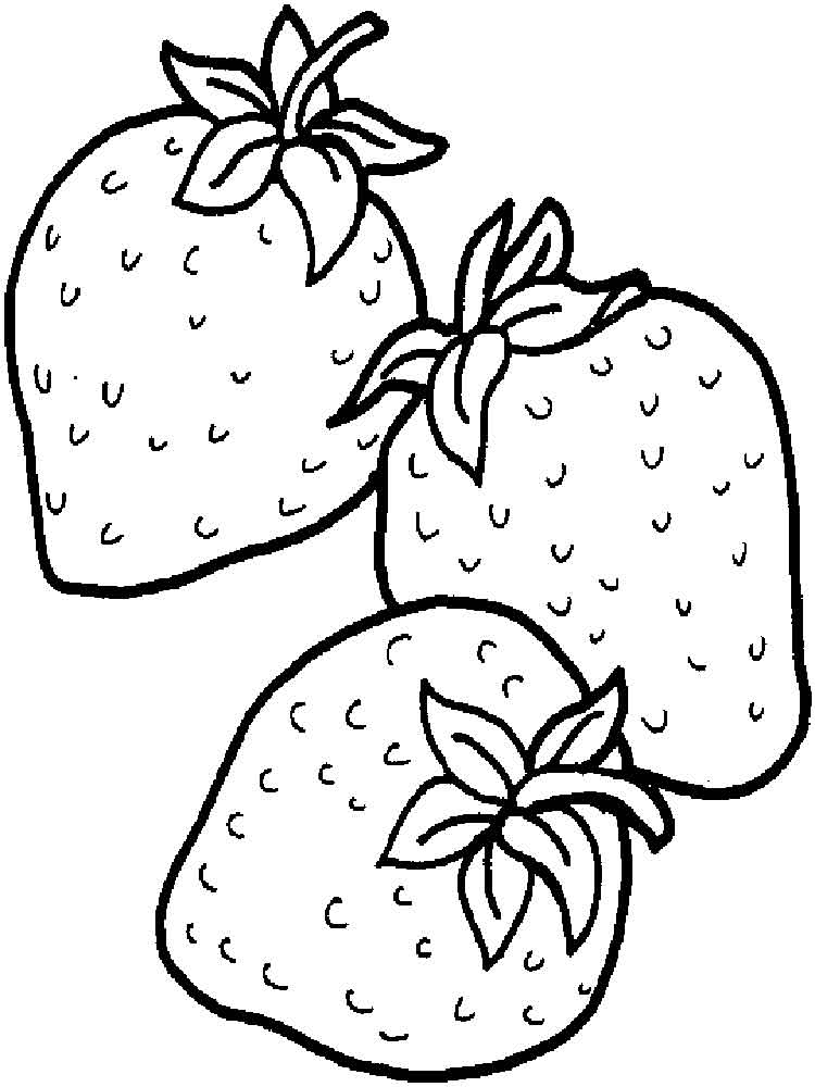 Strawberry coloring pages. Download and print Strawberry coloring ...