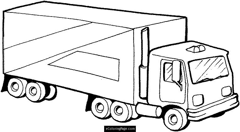 Printable Big Truck Coloring Pages | Coloring Pages