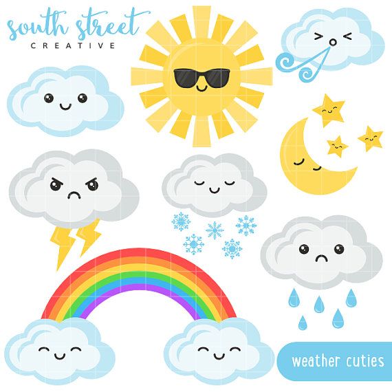 Cute clipart, Kawaii and Sun