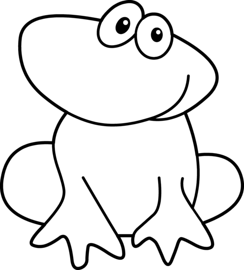 Clipart Outline Of Sitting Frog - ClipArt Best