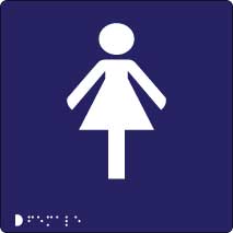 Braille signs | | Female Toilet