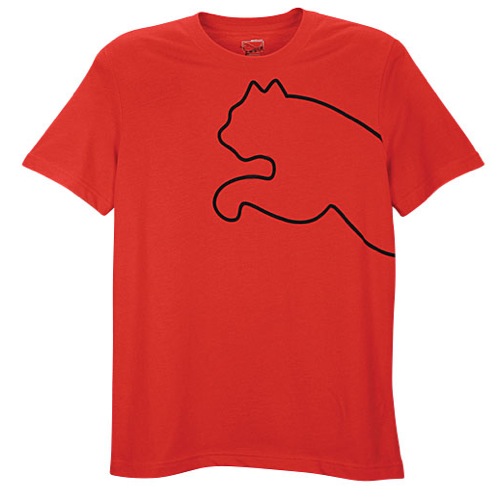 PUMA Outline Cat S/S T-Shirt - Men's - Casual - Clothing - Puma ...