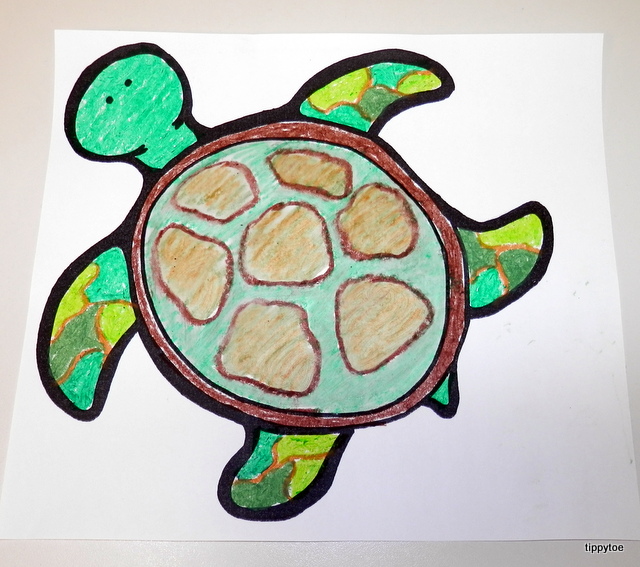 Tippytoe Crafts: Oil-Rubbed Sea Turtles