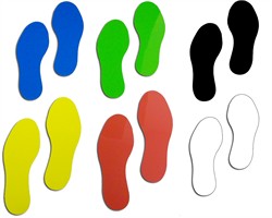 Jeka-Pair of Footprints 4.5" x 12"