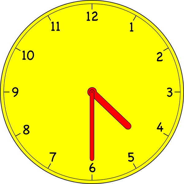 Clock clip art Free Vector