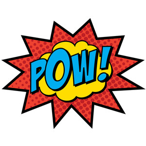 Super Hero Words Clip Art - Free Clipart Images