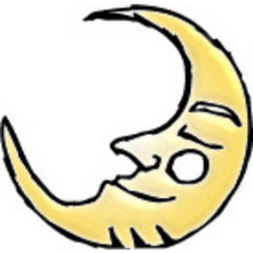 Moon Sleeping Clipart - Free to use Clip Art Resource