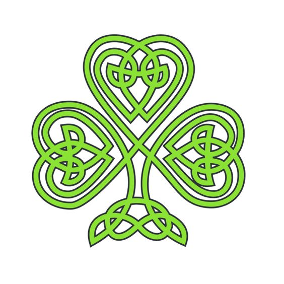 clover drawings | Clipart of Shamrocks and Four Leaf Clovers ...