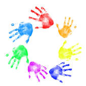 Free kids handprint clipart