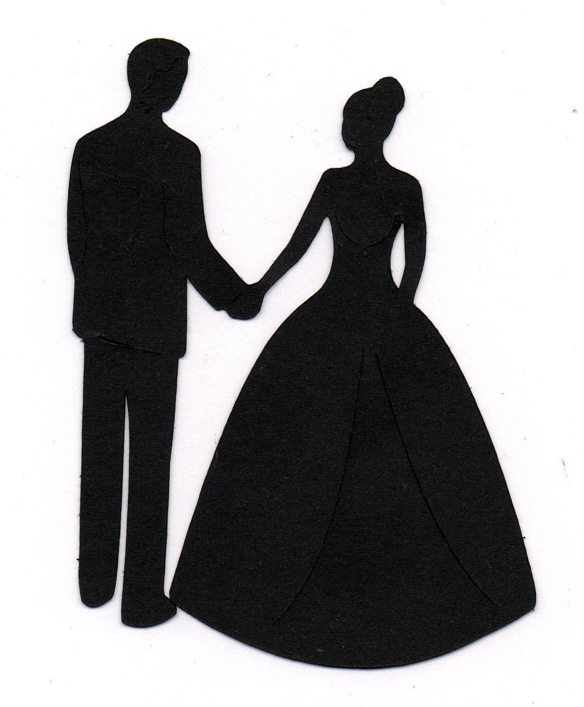 Vintage wedding couple clipart