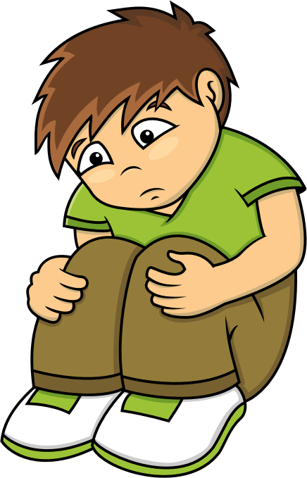 Sad boy clip art