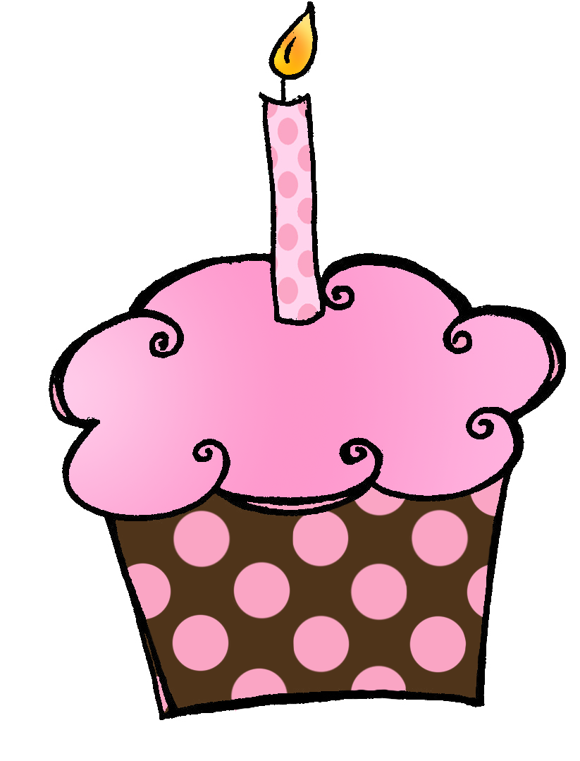 Happy birthday cupcake images clipart