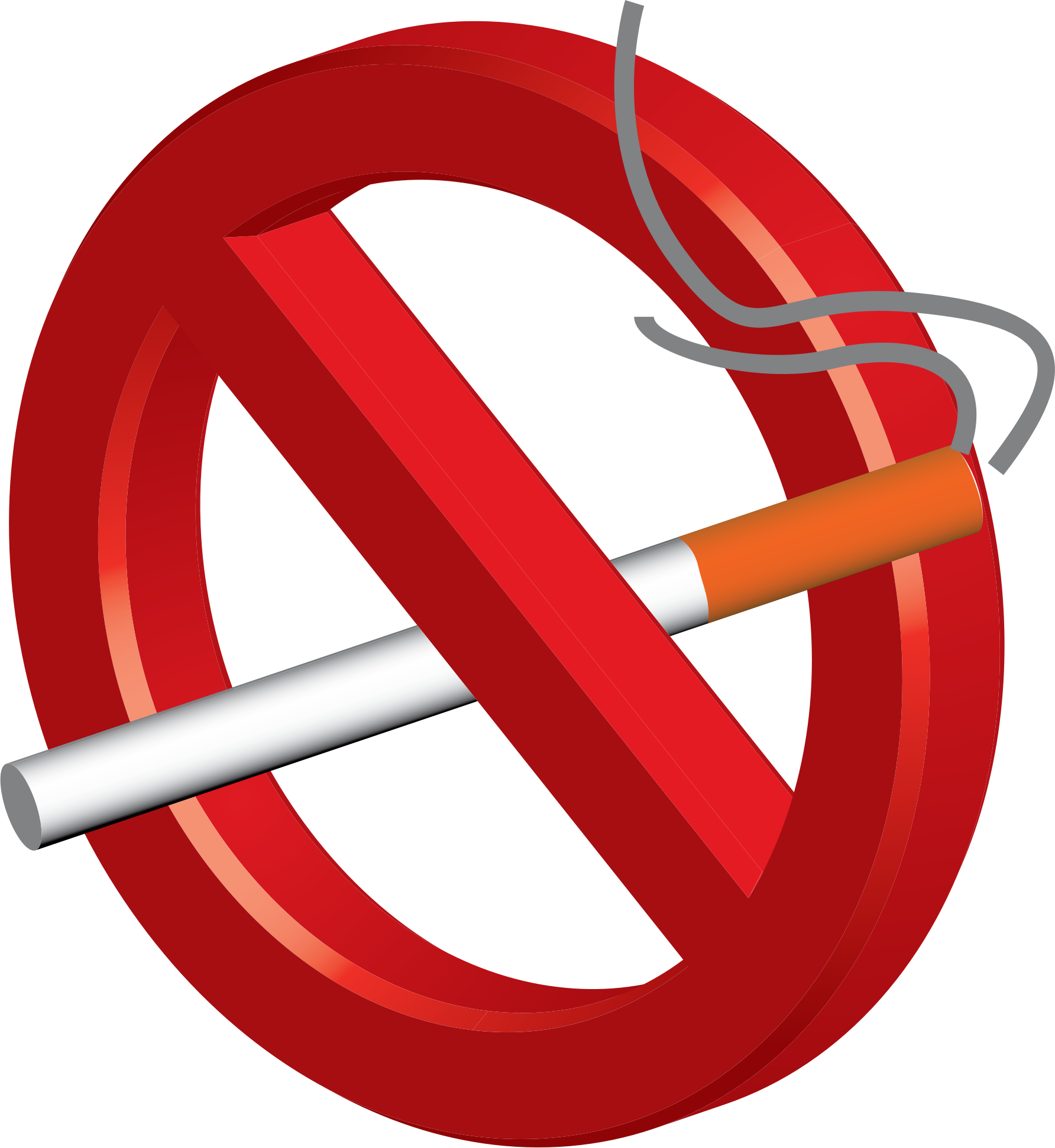 Clipart - No Smoking 3D icon