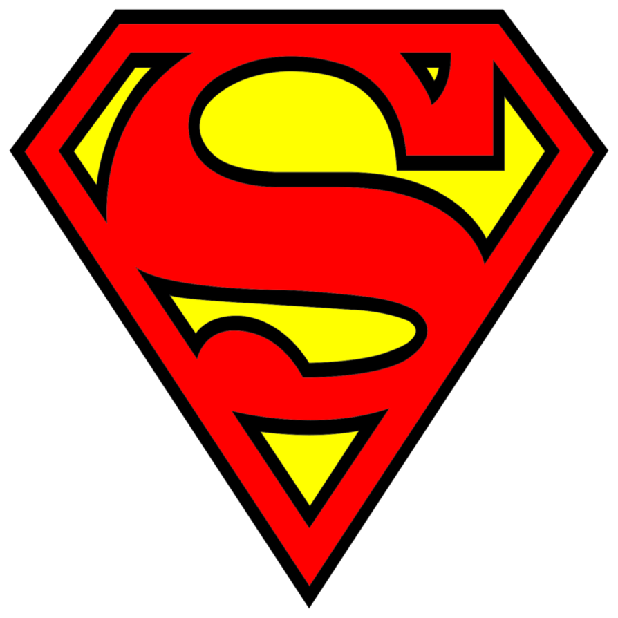 Man Of Steel Symbol Outline - ClipArt Best