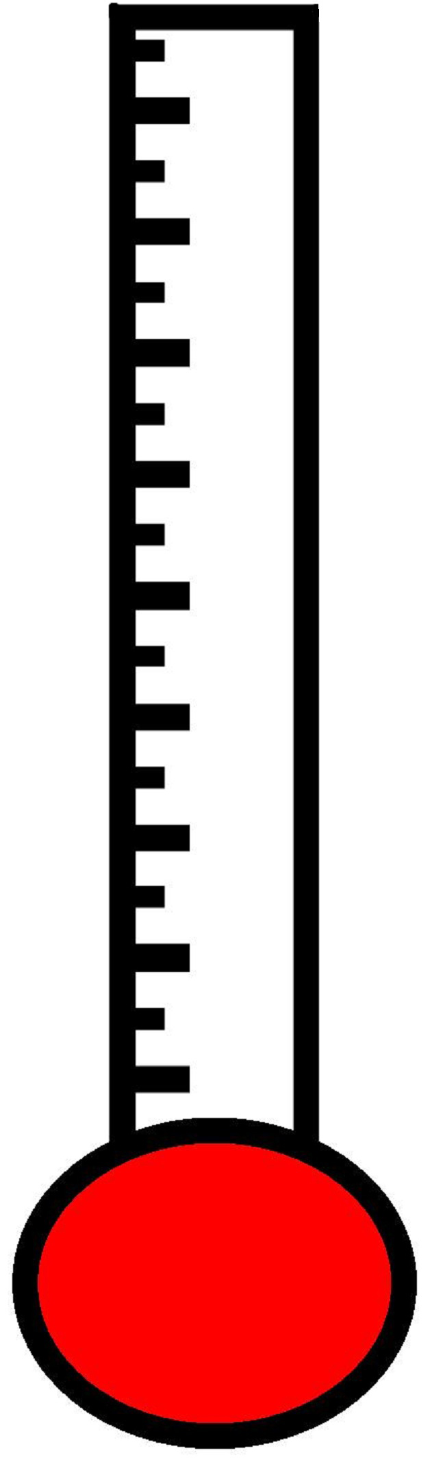 Blank Fundraising Thermometer Template | Free Download Clip Art ...