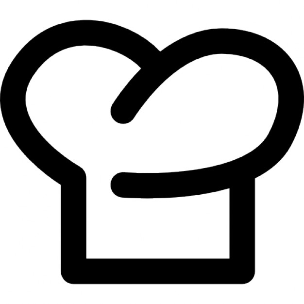 Chef hat outline symbol Icons | Free Download