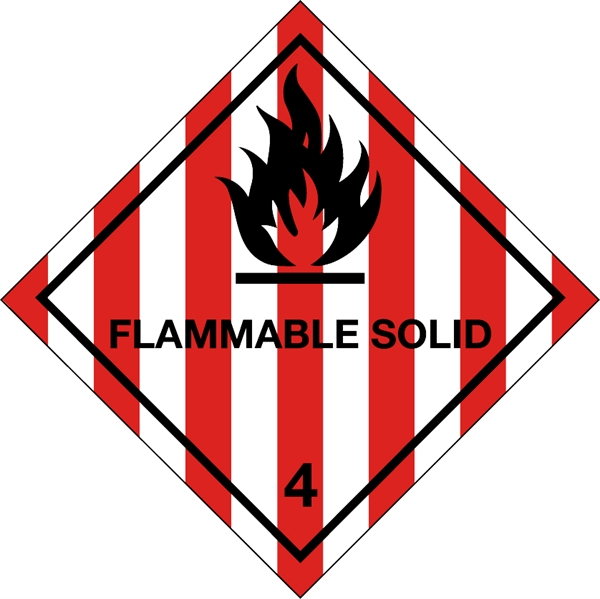 Hazard Warning Diamonds 100x100mm Self Adhesive. Signs & Labels ...