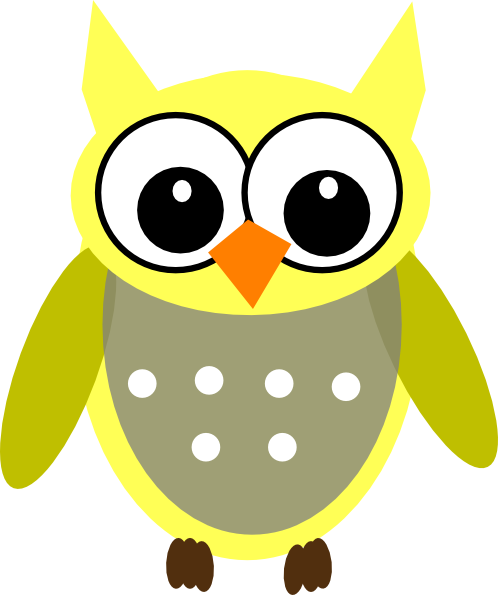 Baby Yellow Owl clip art - vector clip art online, royalty free ...