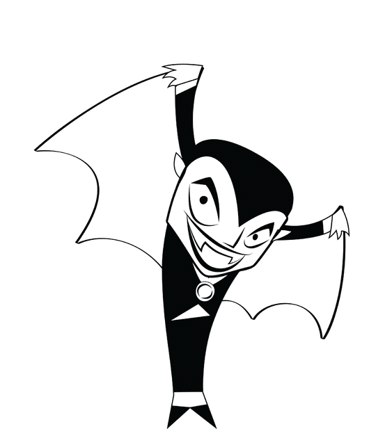 Vampire (Black and White) | ClipArt ETC