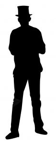 Man In Hat Silhouette - Stock Photo - stock.