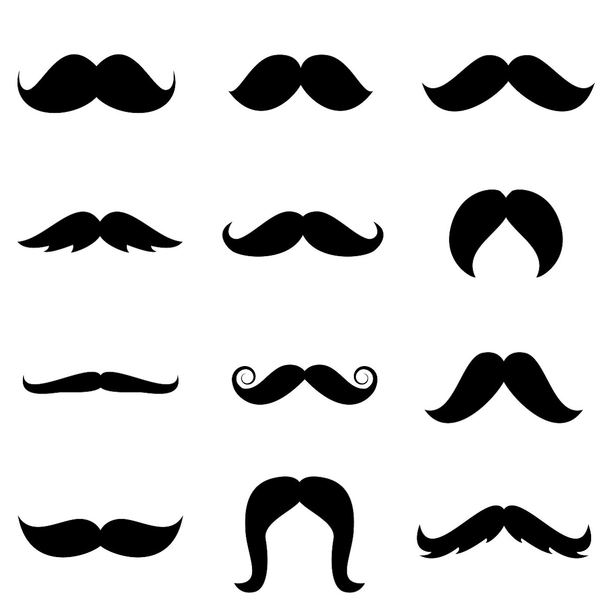 Mustache Printable Printable Word Searches