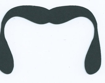 mustache silhouettes