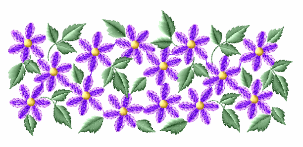 Floral Endless Borders Machine Embroidery Designs