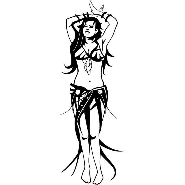 Belly dancing clipart