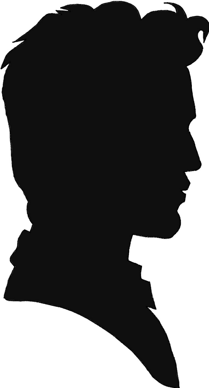 Pix For > Silhouette Man Face Side