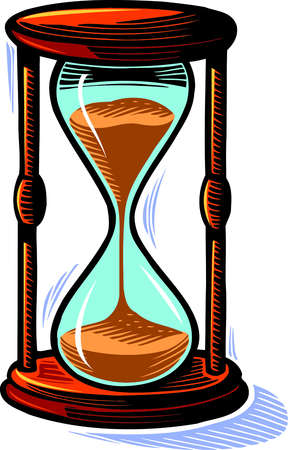 Stock Illustration - Illustration of an hourglass
