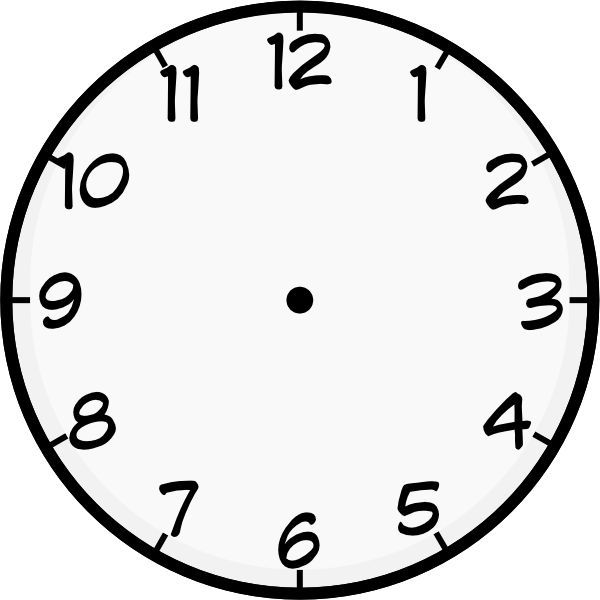 Blank Clock | Clock Worksheets ...