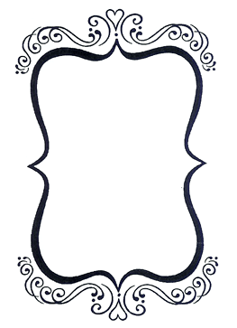 Flourished Frame [H209] - $10.95 : Of The Heart, Rubber Stamps and ...