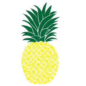 Cute Pineapple Outline - Free Clipart Images