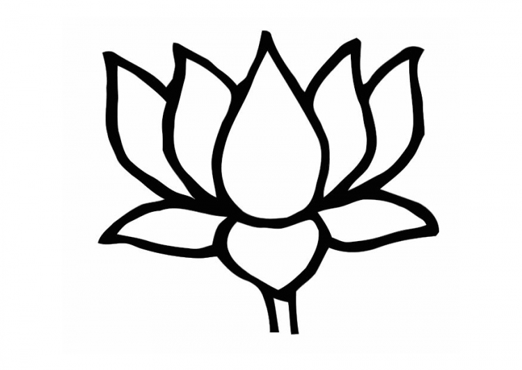 Pix For > Lotus Vector Outline