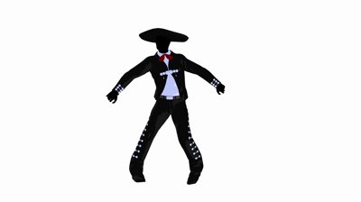 Male Mariachi Illustration Silhouette Illustration On A White ...