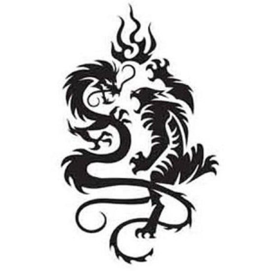 dragon yinyang tribal tatoos | ... Yin Yang, Dragon Tiger Tattoos ...