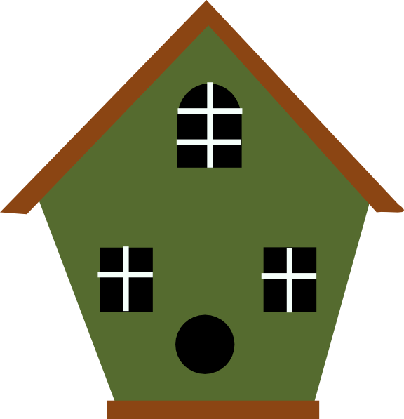 Green Bird House Clip art - Map - Download vector clip art online